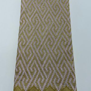 Labyrinth Lilac & Gold Swiss Lace