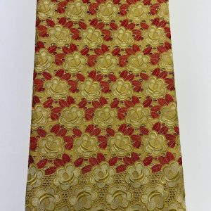 Wine Gold Swiss Lace